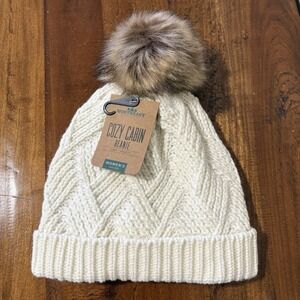 Northeast Outfitters Womens Beanie One Size Cozy Cabin Snug Fit Color White NEW